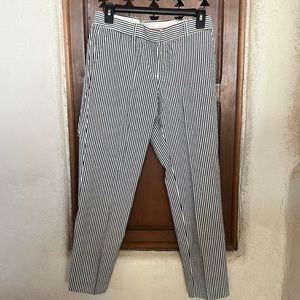 New J. Crew seersucker cafe capri pants 2